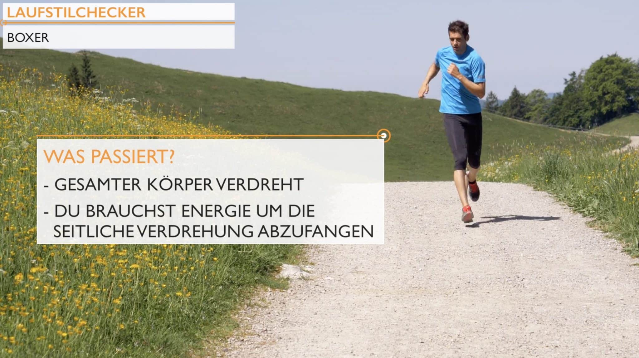 Lauffehler Boxer - starkes seitliches Armschwingen beim Laufen