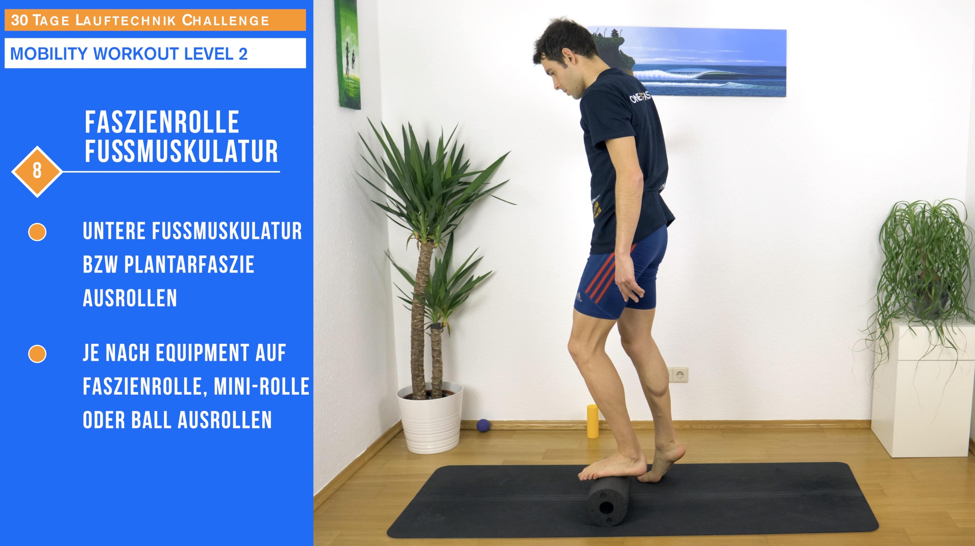 Faszienrolle Plantarfaszie / Fußmuskulatur