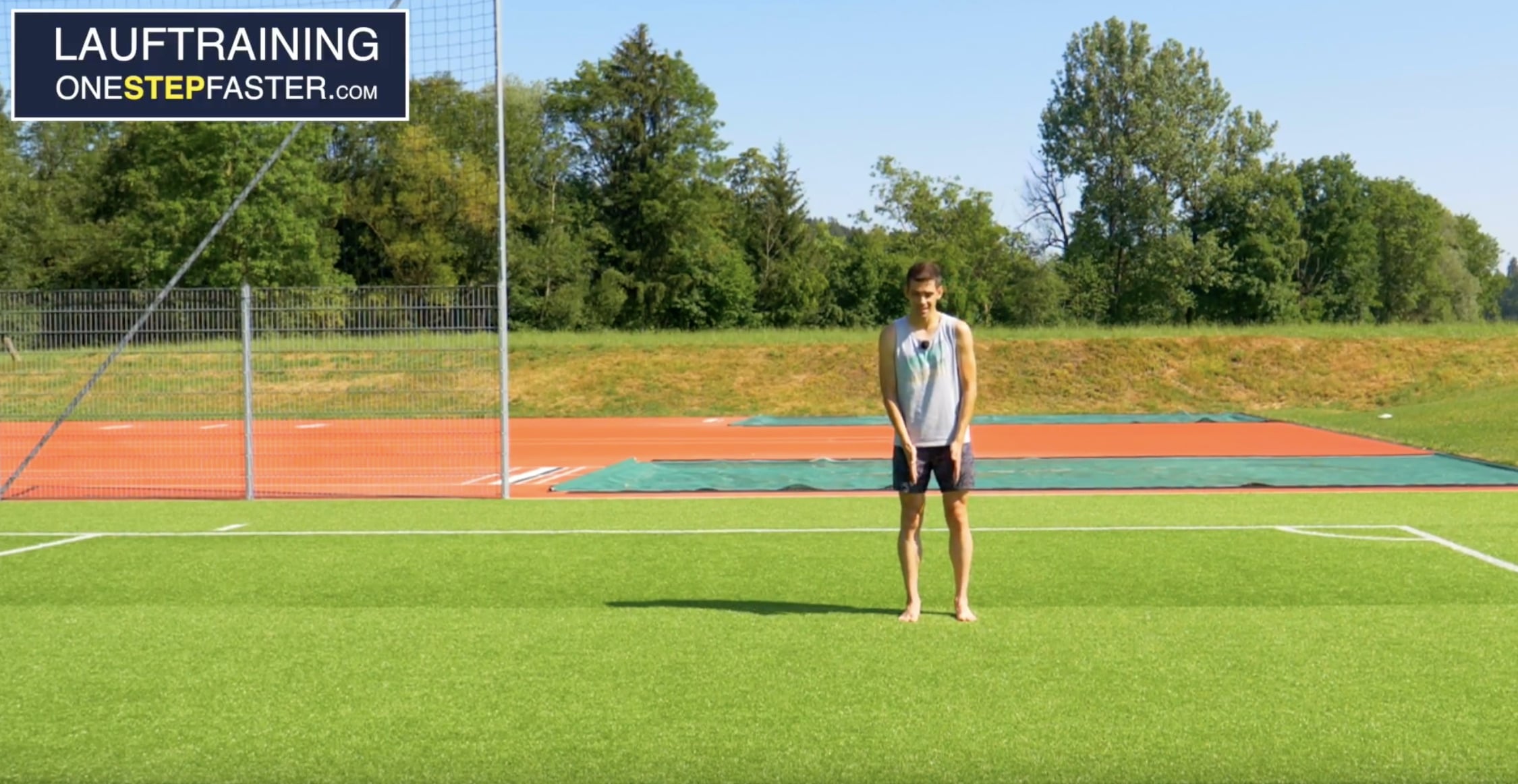 Lauftraining Fußgelenksarbeit im Stand