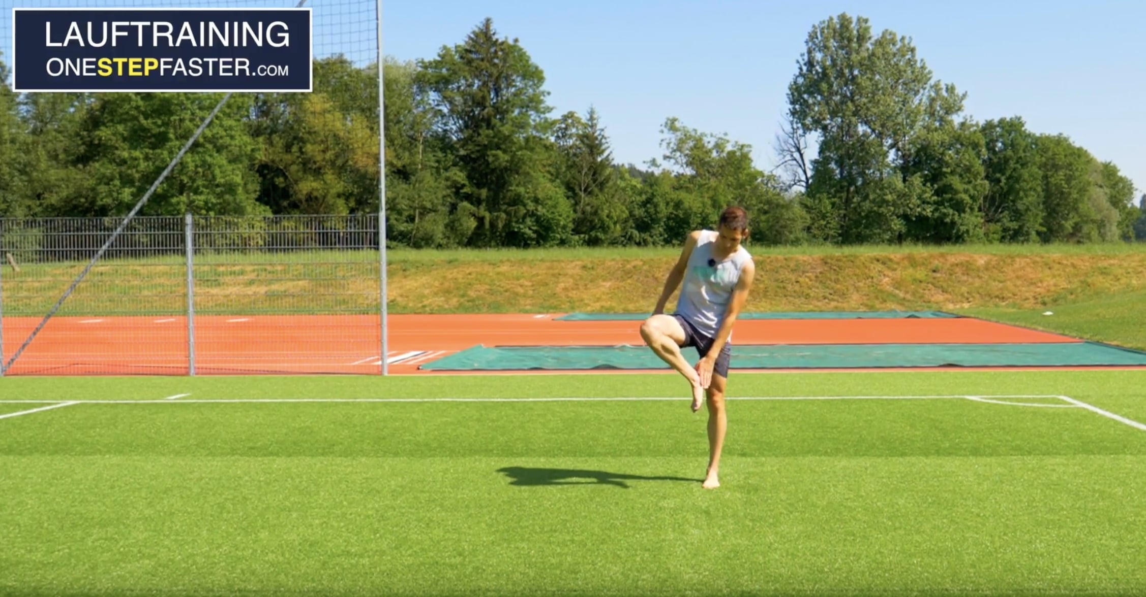 Laufverletzung am Sprunggelenk durch zu wenig Kniehub