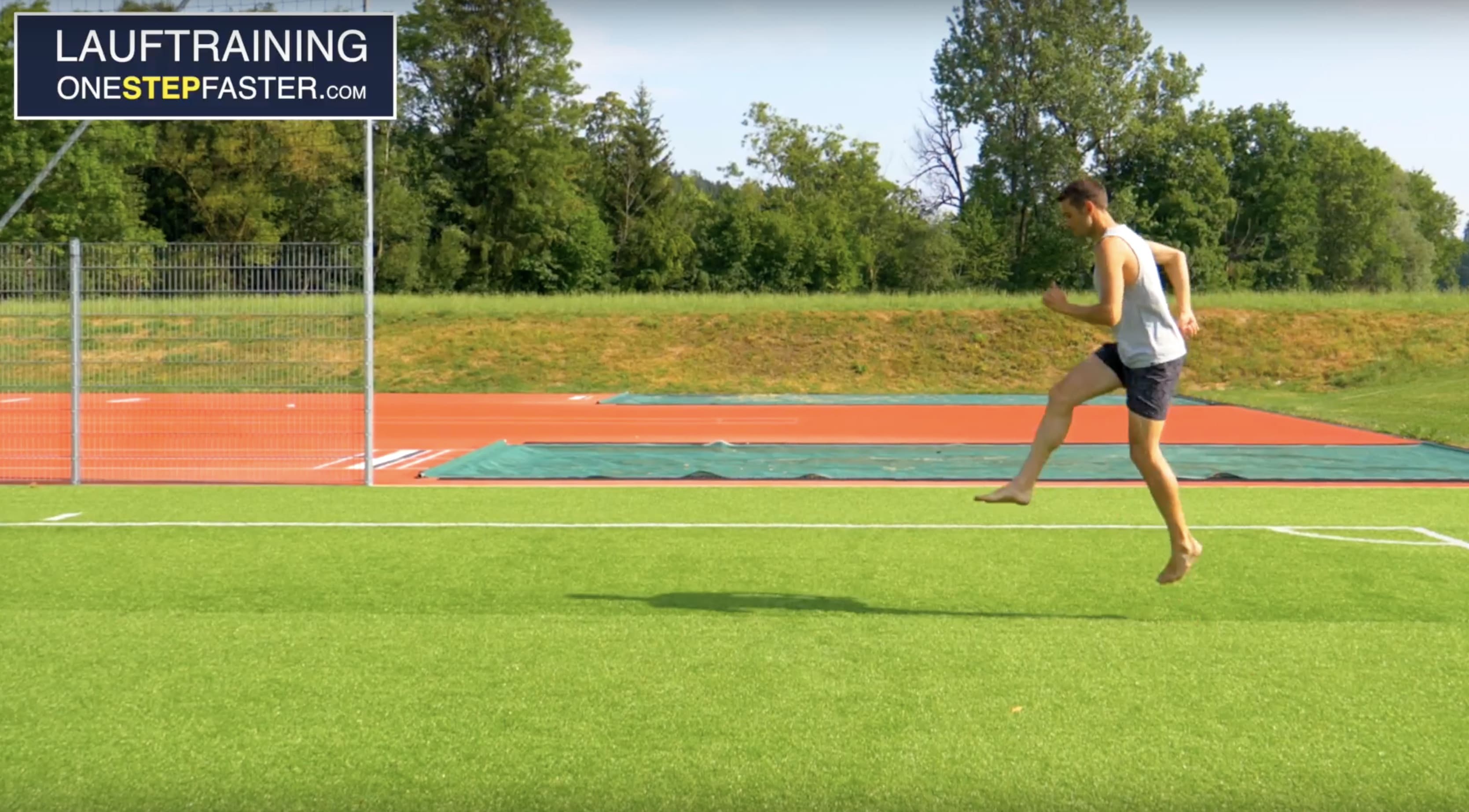 Prellsprung mit Kick Lauf-ABC